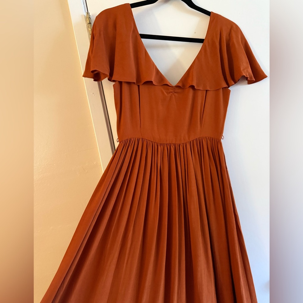 Christy Dawn The Monarch Dress in Rust - Picture 7 of 14